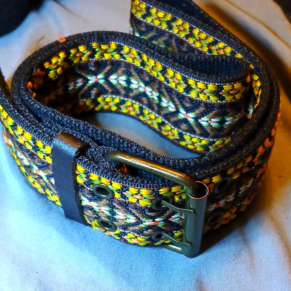 Guitar Ace like Cloth Belt Brass Hardware